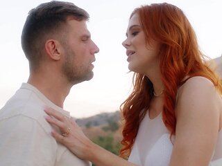 Redhead milf Maitland Ward gets her pussy railed in intense doggystyle action.