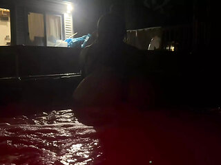Sexy MILF gets some dick after the hot tub !