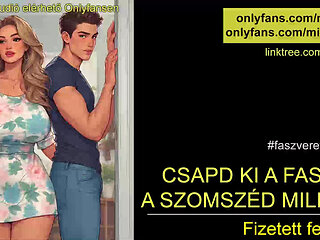 Slam your dick out to the milf next door - Hungarian audio