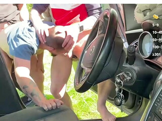 Car doors open and things got wild instantly