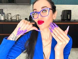 New Longer Shape and New Purple Color, Claws, Long Flexible Fingers Wide Palms and Handjobs with Spit