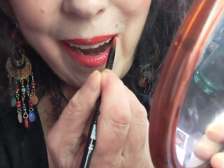 Why do women put on lipstick?