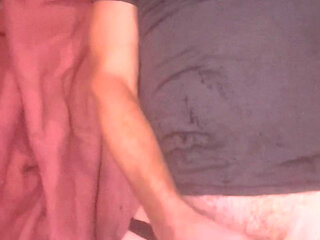 Straight hottie roommate caught jerking off and lets you stay to watch
