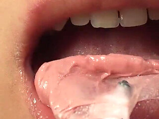 Giantess Stepsister Bubble Gum Trap Tiny Man Caught in Sticky Bubble