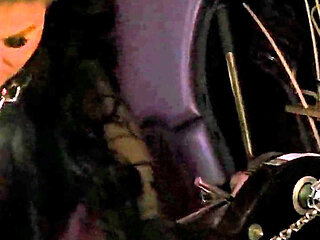 Stina Stone Femdom Smoking Human Ashtray Spitting Tease Denial in Leather Gloves