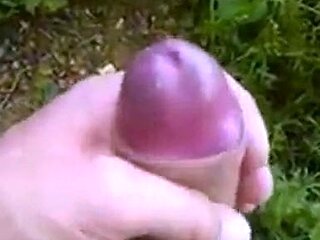 Outdoor Masturbation: Stroking My Massive Uncut Cock