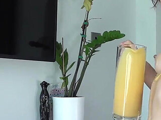 Secretary's Cake Sit, Custard Pour & Pee on Laptop