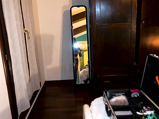 Behind-the-scenes fun with MILF mistress & submissive slave
