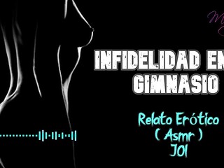 Gym infidelity leads to deepthroat ASMR and real moans