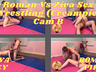 Roman Vs Ziva Sex Wrestling Creampie Cam B