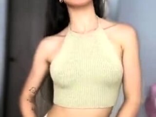 Solo ladyboy masturbation