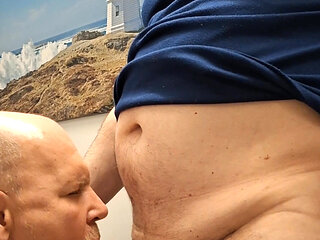 Grandpa Get Sucked off. Stepdaddy Suck a Grandpa Dick