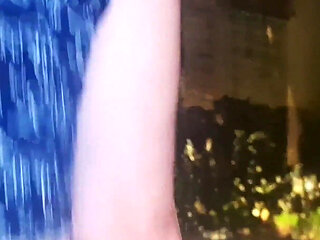 Redhead Sees Man Masturbating at the Window and Decides to Help Him