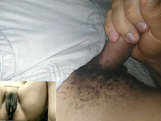 Masturbating