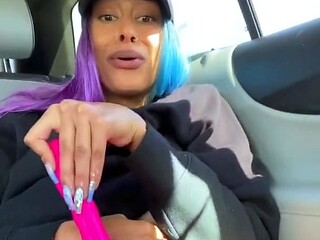 Squirting in the back of my Lyft