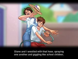 Monster Cock Anon and Big Boobs Diane Gets Each Other Wet Outdoor - Summertime Saga Gameplay