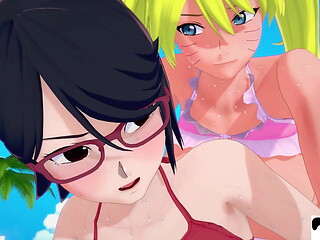 Sarada x Naruto Hentai Public Fuck High Quality Uncensored