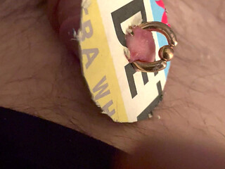 Feminization cock changed into pussy piercing clitoris prince Albert Tucking trans hide cock and balls