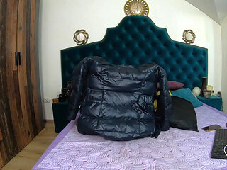 Milfycalla-i Can't Get Enough of Masturbating with This Green Fur Long Jacket 189