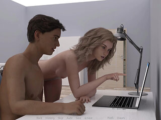 My Stepbrother 's Wife #53 - Justine explained the documents in detail to John - Highlight