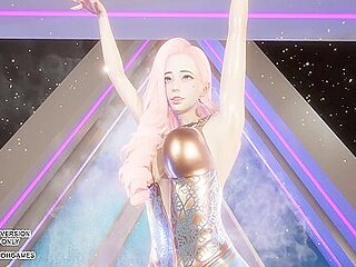 Mmd Hyolyn - Wait Seraphine Sexy Kpop Dance League Of Legends Hentai Uncensored 4k 60fps