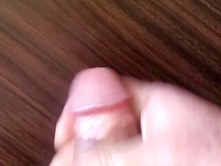 Exhibitionist masturbator stroking my cock and cumming