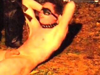 Obedient Soldier: Outdoor BDSM Spanking Session