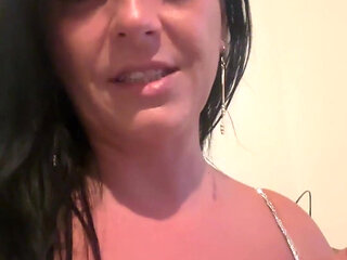 Soft Blue Dress, No Bra - Natural Tease in the Light