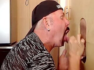 Mouthjizzed Amateur Gaydaddy Sucks And Jerks Gloryhole Cock