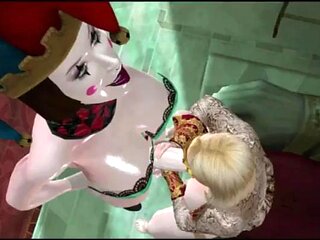 3D Futanari Queen and Jester