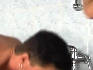 Hot Redhead Got Her Pussy Stretched with Cock and Dildo in the Bathroom