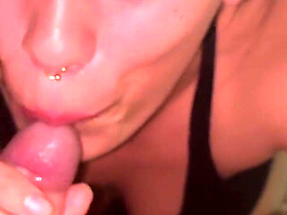 Slutty Girl Gags Deep on Cock in Intense Sloppy Facefuck
