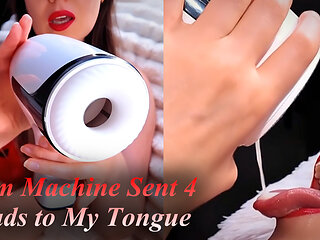 MILF Uses AcmeJoy Stroker William for 4 Cumshots All Into My Mouth