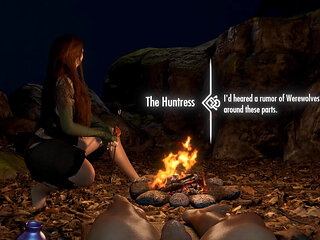 Werewolf Girl Is Riding Cock on Top - Skyrim Hentai Parody