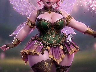 Thicc Pink Fairy Twerking Massive Ass with Magic Wand