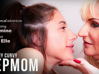 Cougar Yazmine Has A Starp-On Pussylicking Lesbian Affair With Her Hot Stepdaughter Eva Elle