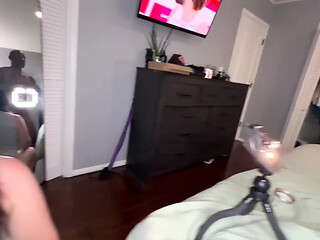 Amateur GF's deepthroat face fuck with perfect technique