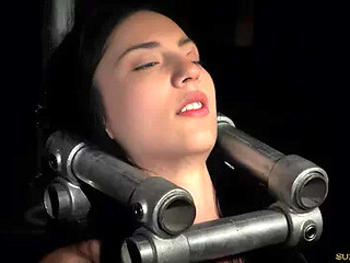Bondage Teen 18+ In Hard Bdsm For Naughty Behavior Made To Cum