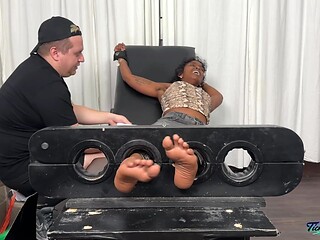 Ticklish Indian babe gets her sensitive spots worked over