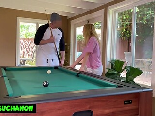 Petite blonde Nikole Nash returns for a face fucking