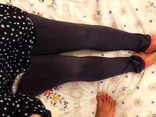 Amateur Blonde Mature Wife Enjoys Blowjob and Footjob