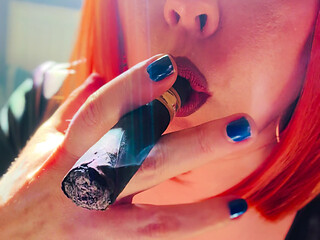 A Smoke Show From Tina Snua - Cigar Smoking Smoker Smoke Drifting OME