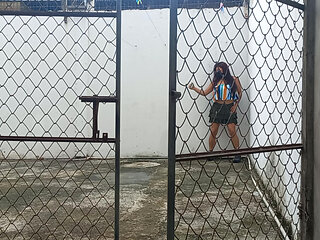 The girlfriend is seducing him to take him to the hotel. Amateur video