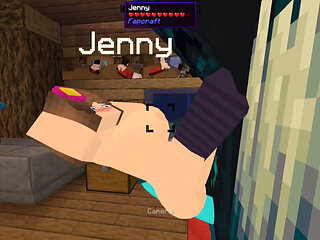 The Jenny mod Fapcraft Minecraft - Its jenny and she is getting fucked by the warden and his massive cock