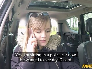 Cop fucks Teen in his NEW POLICE CAR - Fake Cop