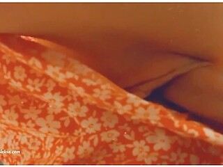 Hidden Sex With Nude Pussy Under Skirt. Close-up. Real Amateur