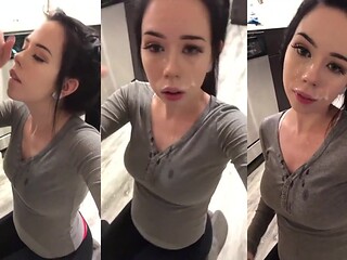 Asian Babe Camgirl Cum Cumshot Cute Ellie Leen Facial Petite Webcam Porn GIF by camempiree