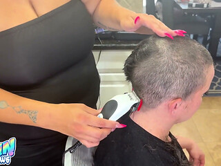 Shaving Quinn's Head