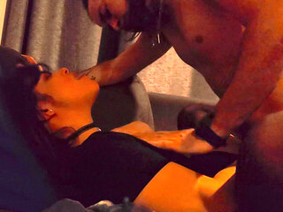 Post-burlesque Passion Fuck: Dress up Tease, Sloppy Blowjob, Rough Doggy, Pillow Missionary Orgasm & Condom Creampie