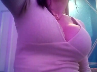 Horny Girl Rubs Her Pussy When Mans Not Looking